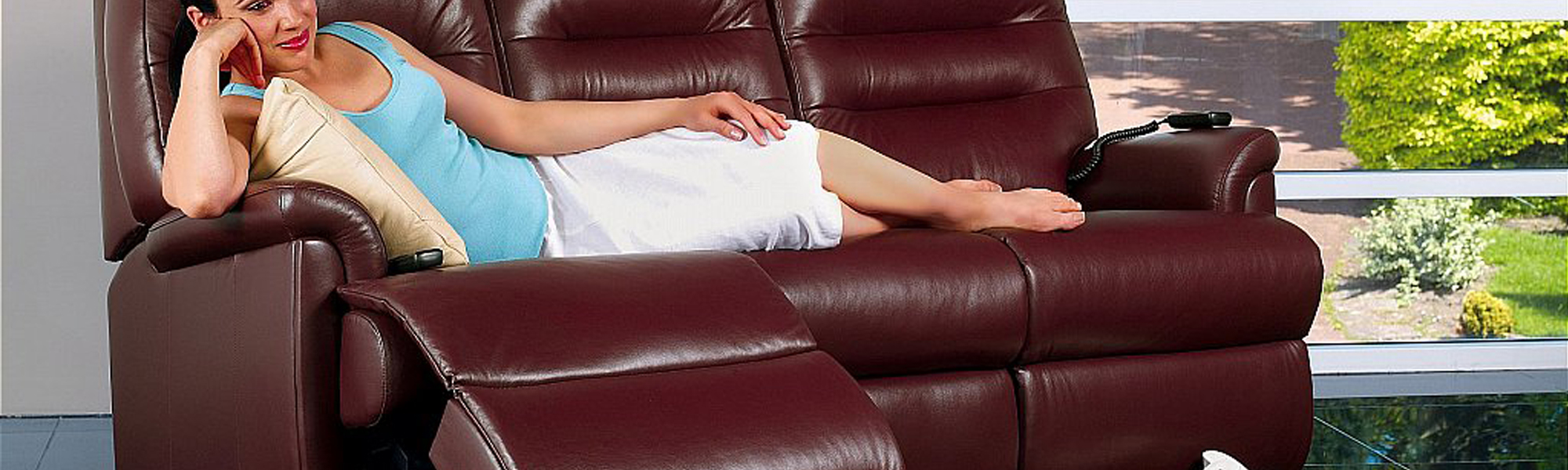Leather 3 Seater Electric Recliner Sofas